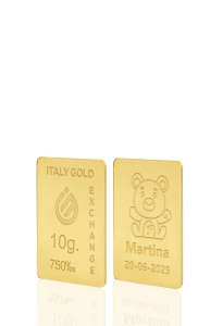 Sztabka Złota w prezencie na Narodziny  18Kt 10gr - Pomysł na prezent Narodziny - IGE Gold