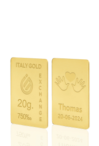 Sztabka Złota w prezencie na Narodziny  18Kt 20gr - Pomysł na prezent Sztabki na Specjalne Okazje - IGE Gold