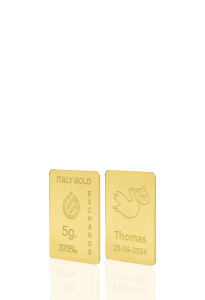 9 Karat Geburtsgeschenk Goldbarren aus 5 g  - Geschenk-Ideen Feierlichen Veranstaltungen - IGE Gold