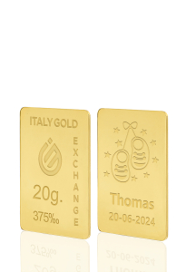 Regalo Lingote de Oro para Nacimiento 9 Kt de 20 gr. - idea de regalo Eventos de celebración - IGE Gold