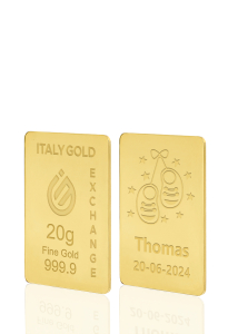 Sztabka Złota w prezencie na Narodziny  24Kt 20gr - Pomysł na prezent Sztabki na Specjalne Okazje - IGE Gold