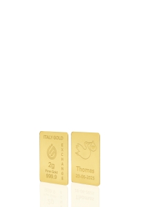 24 Karat Geburtsgeschenk Goldbarren aus 2 g - Geschenk-Ideen Feierlichen Veranstaltungen - IGE Gold