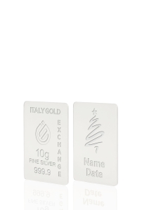 Lingou de Argint Pur cadou pentru Crăciun de 10 g. - Idee Cadou Crăciun Dragoste Prietenie - IGE Gold