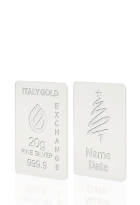 Lingou de Argint Pur cadou pentru Crăciun de 20 g. - Idee Cadou Crăciun Dragoste Prietenie - IGE Gold