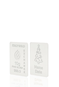 Lingou de Argint Pur cadou pentru Crăciun de 10 g. - Idee Cadou Crăciun Dragoste Prietenie - IGE Gold