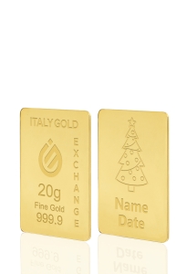 Lingou de Aur cadou de Crăciun 24 K de 20 g. - Idee Cadou Crăciun Dragoste Prietenie - IGE Gold