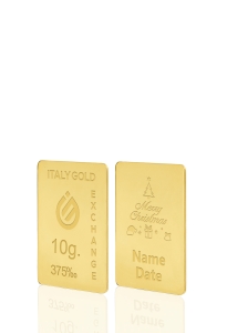 Gold ingot for Christmas - 9Kt - 10gr - Gift Idea Miscellaneous Christmas Love Friendship - IGE Gold