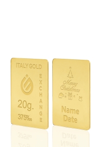 Gold ingot gift for Christmas  - 9Kt - 20gr - Gift Idea Miscellaneous Christmas Love Friendship - IGE Gold