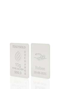 Lingotto Argento Puro 10 gr. sport nuoto - Idea Regalo Sport - IGE Gold