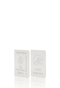 Lingotto Argento Puro 5 gr. sport nuoto - Idea Regalo Sport - IGE Gold