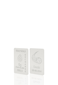 Lingotto Argento Puro 5 gr. sport calcio - Idea Regalo Sport - IGE Gold