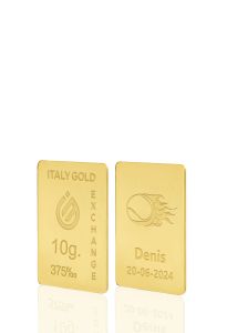 Lingot Or sport tennis 9 ct de 10 g.  - Idée cadeau Sport - IGE Gold