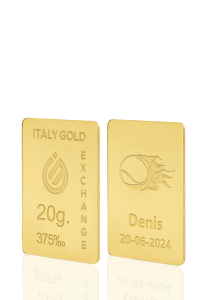 Lingot Or sport tennis 9 ct de 20 g. - Idée cadeau Sport - IGE Gold