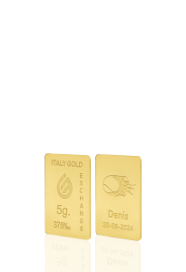 Lingotto Oro sport tennis 9 Kt da 5 gr. - Idea Regalo Sport - IGE Gold