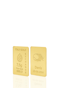 Lingou de Aur sport tenis 24 K de 7,5 g. - Idee Cadou Sport - IGE Gold