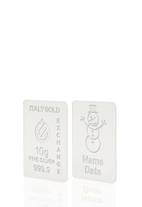 Lingou de Argint Pur cadou pentru Crăciun de 10 g. - Idee Cadou Crăciun Dragoste Prietenie - IGE Gold