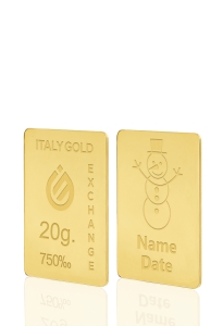 Lingou de Aur cadou pentru Crăciun 18 K de 20 g. - Idee Cadou Crăciun Dragoste Prietenie - IGE Gold