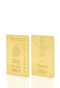 Lingou de Aur cadou de Crăciun 24 K de 20 g. - Idee Cadou Crăciun Dragoste Prietenie - IGE Gold