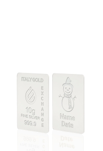 Lingou de Argint Pur cadou pentru Crăciun de 10 g. - Idee Cadou Crăciun Dragoste Prietenie - IGE Gold
