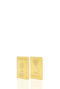 Lingote de oro de 24 quilates de 2 g. - idea de regalo Sport - IGE Gold