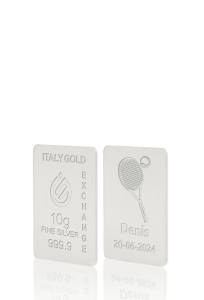 Silver ingot gift sport tennis - 10gr - Gift Idea Sport - IGE Gold