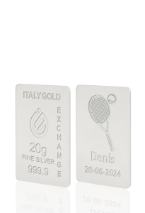 Silver ingot gift sport tennis - 20gr - Gift Idea Sport - IGE Gold