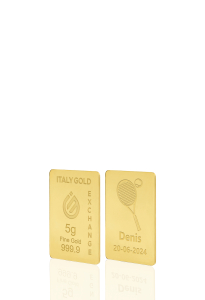 Lingou de Aur sport tenis 24 K de 5 g. - Idee Cadou Sport - IGE Gold