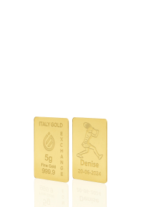 Lingot Or 24 ct de 5 g. sport tennis - Idée cadeau Sport - IGE Gold
