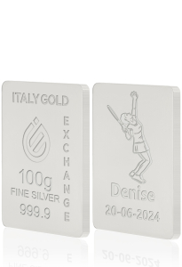 Reiner Silberbarren von 100 g - Geschenk-Ideen Sport - IGE Gold
