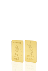 24 Karat Sport Tennis Goldbarren aus 5 g - Geschenk-Ideen Sport - IGE Gold