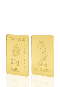 Gold ingots Sport tennis - 18Kt - 20gr - Gift Idea Sport - IGE Gold