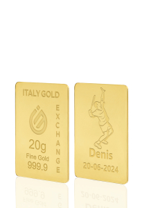 24 Karat Sport Tennis Goldbarren aus 20 g - Geschenk-Ideen Sport - IGE Gold