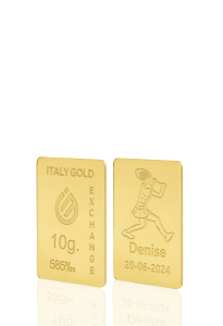 Gold ingots Sport tennis - 14Kt - 10gr - Gift Idea Sport - IGE Gold