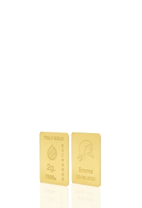18 Karat Jungfrau Tierkreiszeichen Goldbarren aus 2 g - Geschenk-Ideen Tierkeiszeichen - IGE Gold