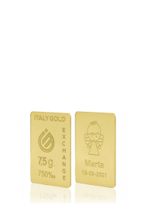18 Karat Goldbarren von 7,5 g - Geschenk-Ideen Feierlichen Veranstaltungen - IGE Gold