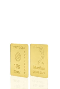 24 Karat Sport Golf Goldbarren aus 10 g - Geschenk-Ideen Sport - IGE Gold