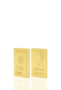 24 Karat Sport Golf Goldbarren aus 7,5 g - Geschenk-Ideen Sport - IGE Gold