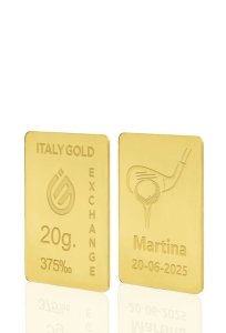 Lingote de Oro deporte golf 9 Kt de 20 g. - idea de regalo Sport - IGE Gold