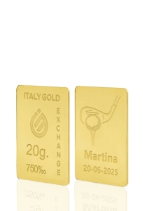 Lingote de oro de 18 quilates de 20 gramos. - idea de regalo Sport - IGE Gold