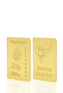 24 Karat Sport Golf Goldbarren aus 20 g - Geschenk-Ideen Sport - IGE Gold