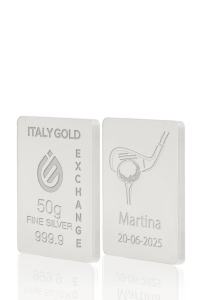 Reines Sport Silberbarren aus 50 g - Geschenk-Ideen Sport - IGE Gold