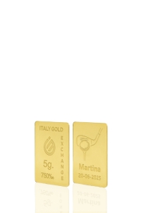 Lingote de Oro deporte sport 18 Kt de 5g. - idea de regalo Sport - IGE Gold