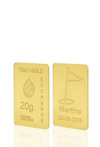 14 Karat Sport Golf Goldbarren aus 20 g - Geschenk-Ideen Sport - IGE Gold