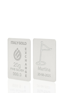 Reines Sport Silberbarren aus 20 g - Geschenk-Ideen Sport - IGE Gold