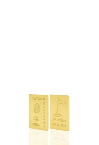 9 Karat Sport Golf Goldbarren aus 2 g - Geschenk-Ideen Sport - IGE Gold