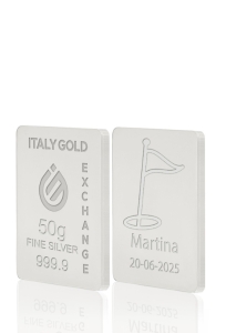 Reines Sport Silberbarren aus 50 g - Geschenk-Ideen Sport - IGE Gold