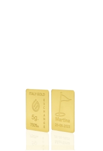 18 Karat Sport Golf Goldbarren aus 5 g - Geschenk-Ideen Sport - IGE Gold