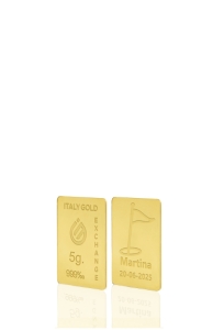 24 Karat Sport Golf Goldbarren aus 5 g - Geschenk-Ideen Sport - IGE Gold