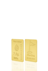 24 Karat Sport Golf Goldbarren aus 7,5 g - Geschenk-Ideen Sport - IGE Gold