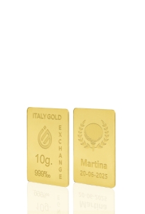 24 Karat Sport Golf Goldbarren aus 10 g - Geschenk-Ideen Sport - IGE Gold
